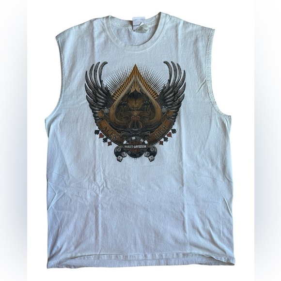 Harley-Davidson Other - Harley Davidson Aces High Albert Lea, MN Sleeveless T-Shirt Mens Size XL…​​